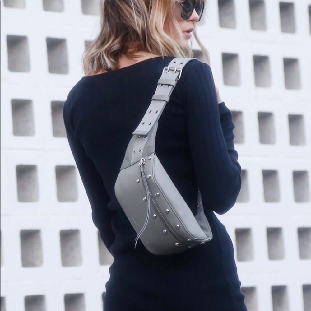 ALLSAINTS studded fanny pack crossbody bag